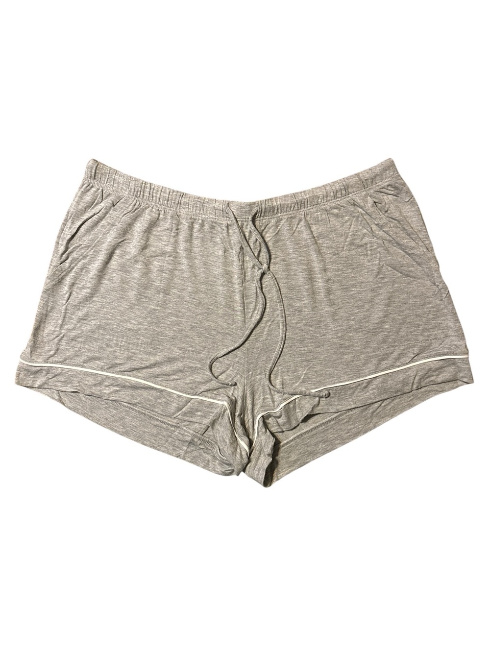 Auden Lightweight Heather Gray Drawstring Lounge Shorts NWOT